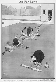 Suggestions: All for Lawn by William Heath Robinson