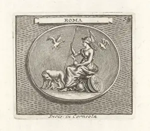 Lupa: Allegorical figure of Rome with Romulus and Remus