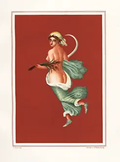 Steeger: Allegorical figure of summer with sickle and wheat