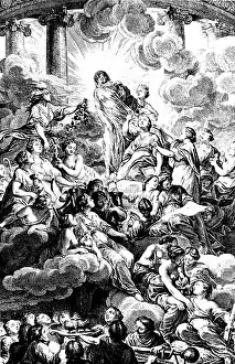 Diderot: Allegorical frontispiece of Denis Diderot Encyclopedie