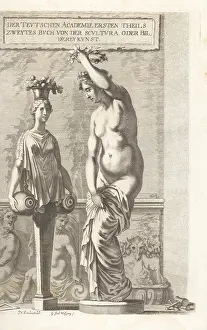 Lacademia Todesca: Allegorical frontispiece with personification of Sculpture