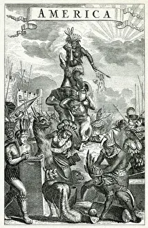 1673: Allegorical Representation of America