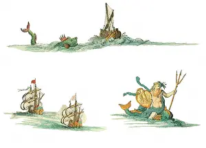 Pursued: Allegorical Sea Images