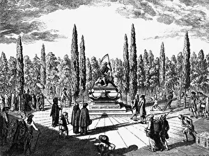 Enlightment: allegories, death, Equality of all Estates, etching