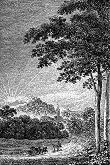 Chodowiecki: allegories, Enlightment, etching by Daniel Chodowiecki