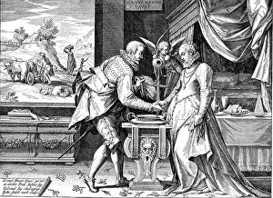 Interfoto Agentur: allegories, matrimony, One hand washes the other