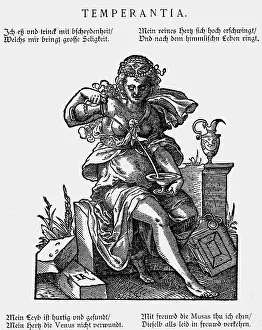 Virtues: allegories, virtues, Temperance (Temperantia)