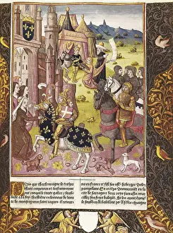 Charlemagnes: Allegory of Charlemagne's reign. Illustration