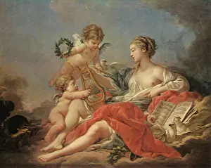 Doves: Allegory of Music, by Boucher