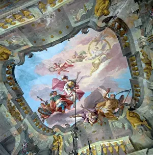 Gera: Allegory of Time, fresco by