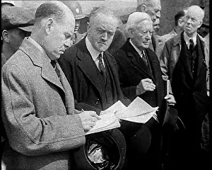 Belsen: Allied Dignitaries Visiting Belsen Death Camp