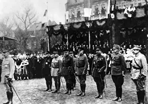 Metz: Allied Generals in Metz at the end of the war, 1918