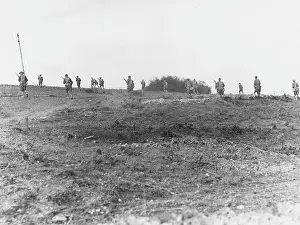 Montfaucon: Allied infantry WWI