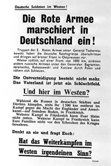 Collapse: Allied leaflet during the fights in Normandy, 1944
