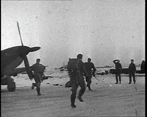 Scrambling: Allied Pilots Scrambling To Get Into Planes