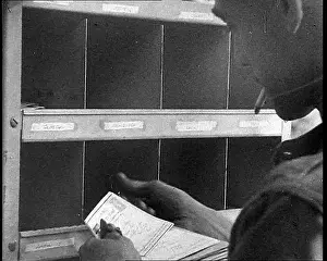 Sorted: Allied Soldiers Letters Being Sorted