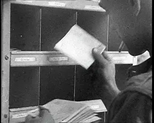 Sorted: Allied Soldiers Letters Being Sorted