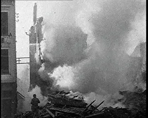 Besieged: Allied Soldiers Trying To Put Out Fires In