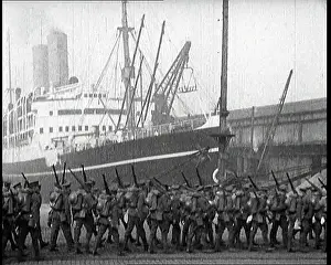 Dispatched: Allied Troops Being Dispatched From A Dock