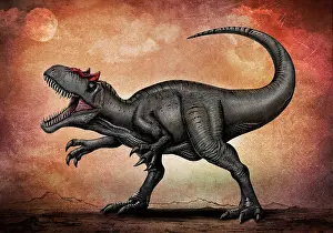 Textured: Allosaurus dinosaur