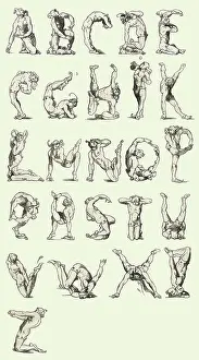 Alphabets: Alphabet with acrobatic jester