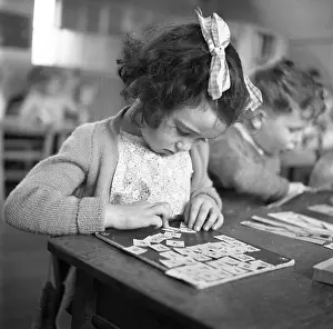 Studious: Alphabet education, 1955