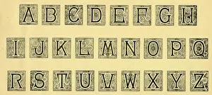 Typography: Alphabet initials A-Z