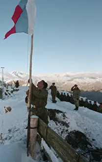 Checkpoint: Alpine checkpoint of Russian frontier guardsin Tajikistan