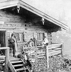 Helper: Alpine hut in the Alps, 1899