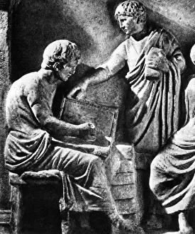 Equal: Detail of the altar of the Ahenobarbus