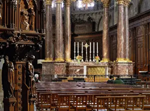 Maine: Altar, Cathedrale Saint-Maurice, Angers, Maine-et-Loire, France