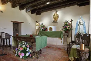 Espada: Altar, Chapel, Mission Espada, San Antonio, Texas, USA