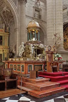 Portillo: Altar mayor, Catedral de la Asuncion, Jaen, Andalusia, Spain