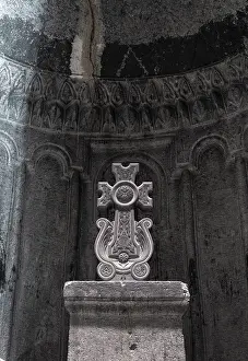 Gorge: Altar, Proshyan chapel, Geghard monastery, Kotayk, Armenia