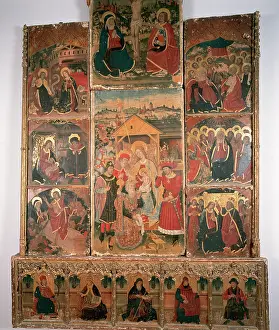Stable: Altarpiece of the Epiphany. Calatayud. Spain