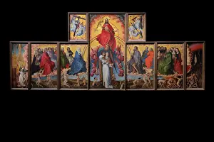 Polyptych: Altarpiece, Hospices de Beaune, Beaune, Burgundy, France