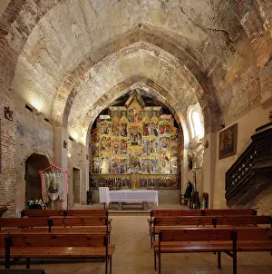 Blas: Altarpiece, Iglesia de San Blas, Anento, Aragon, Spain