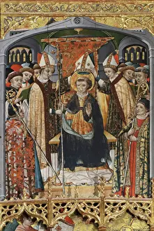 Blas: Altarpiece, Iglesia de San Blas, Anento, Aragon, Spain