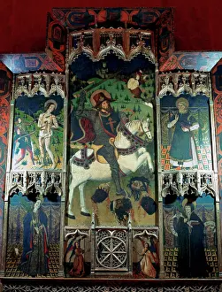 Moor: Altarpiece with St. James in the central panel. Chapel of th