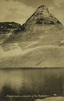 Loser: Altaussee. Augstsee at Loser. About 1925. Collotype