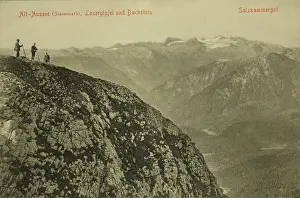 Salzkammergut: Altaussee (Styria). Loser summit and Dachstein