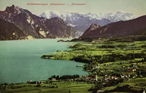 Traunsee: Altmunster - Ebenzweier at Traunsee. 1915