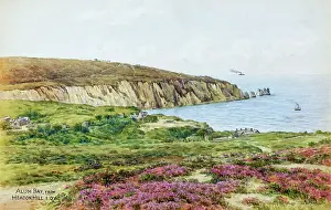 Alum: Alum Bay, from Headon Hill, Isle of Wight