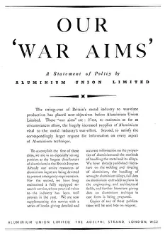 Aluminion: Aluminion Union - Aluminium Distributors 1939