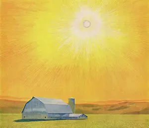 Aluminum: Aluminum Barn on Hot Day
