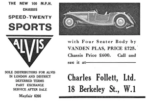 Plas: Alvis Speed Twenty Vanden Plas