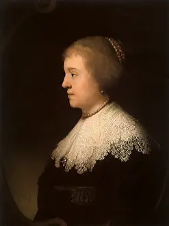 1632: Amalia von Solms, by Rembrandt