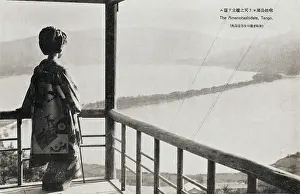 Hayashi: The Amanohashidate admired by a Geisha
