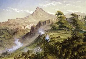 Kaffirs: Amatola Mountains, by Thomas Baines