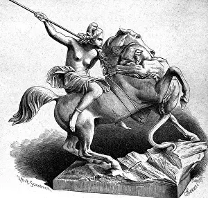 Riss: Amazons, Greek mythological figures, Riding Amazon